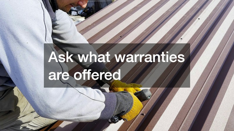 Ask what warranties are offered