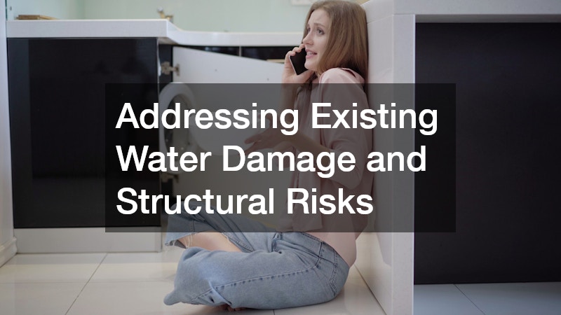 Addressing Existing Water Damage and Structural Risks