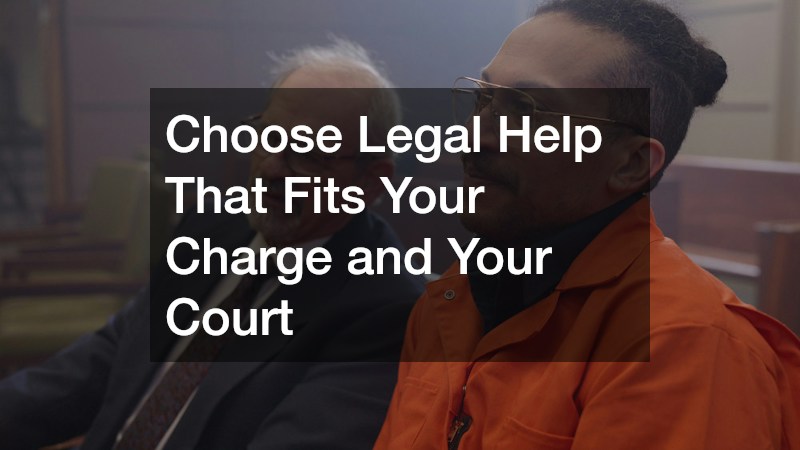 Choose Legal Help That Fits Your Charge and Your Court