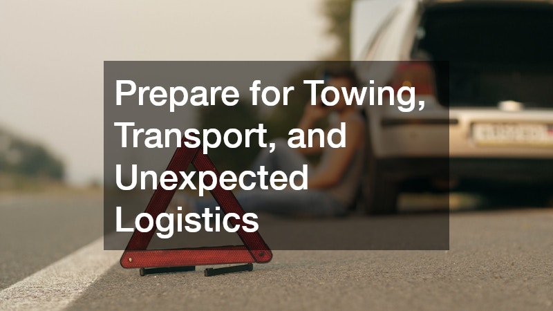 Prepare for Towing, Transport, and Unexpected Logistics