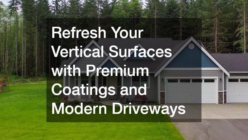 Refresh Your Vertical Surfaces with Premium Coatings and Modern Driveways
