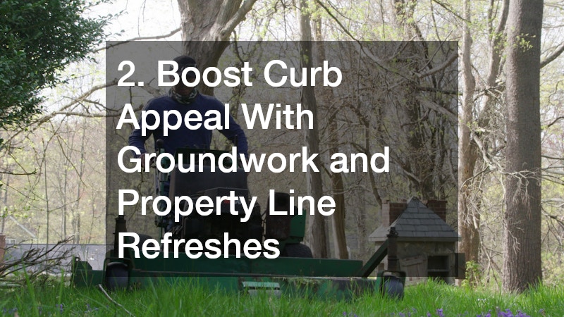2. Boost Curb Appeal With Groundwork and Property Line Refreshes