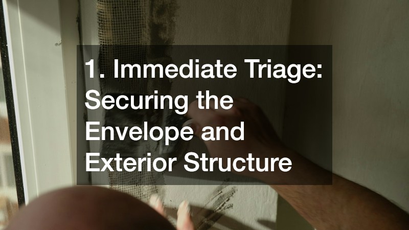 1. Immediate Triage: Securing the Envelope and Exterior Structure