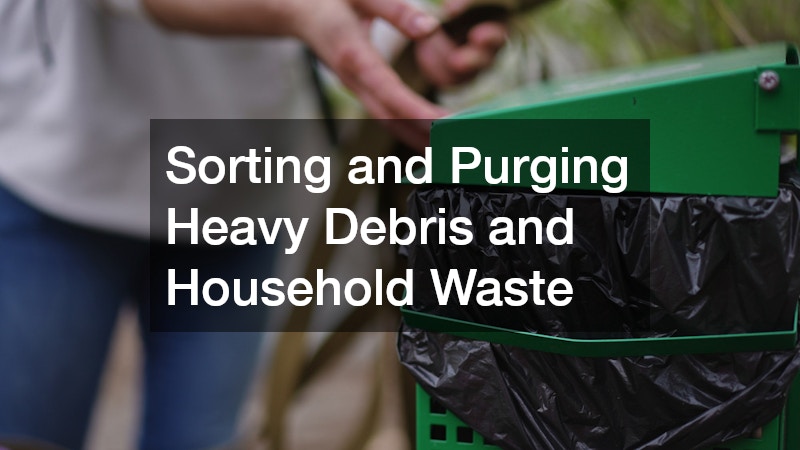 Sorting and Purging Heavy Debris and Household Waste