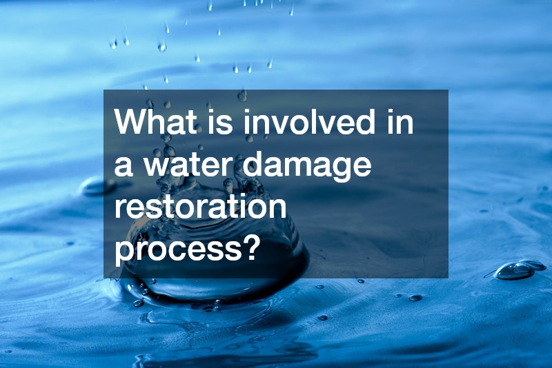 What is involved in a water damage restoration process?