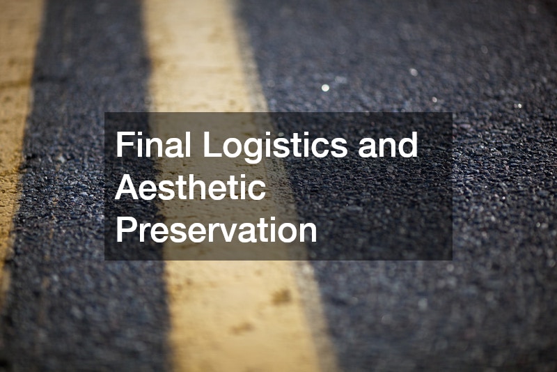 Final Logistics and Aesthetic Preservation