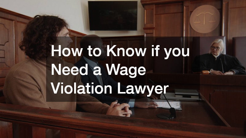 How to Know if you Need a Wage Violation Lawyer