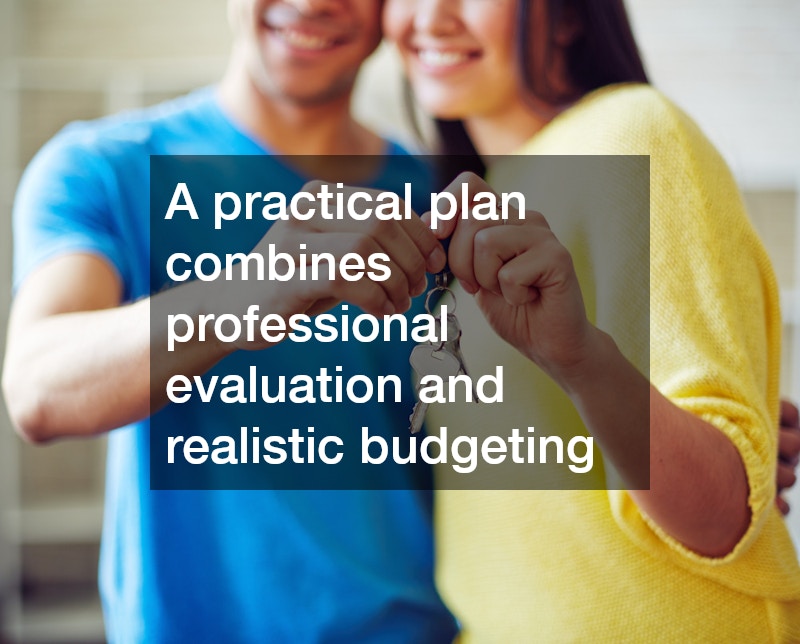 A practical plan combines professional evaluation and realistic budgeting