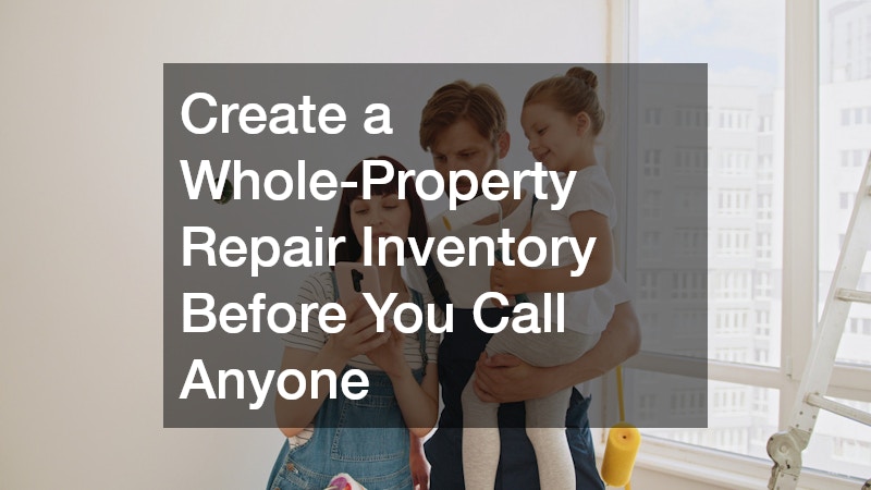 Create a Whole-Property Repair Inventory Before You Call Anyone