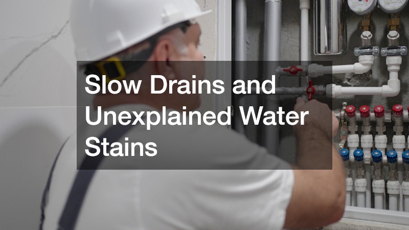 Slow Drains and Unexplained Water Stains