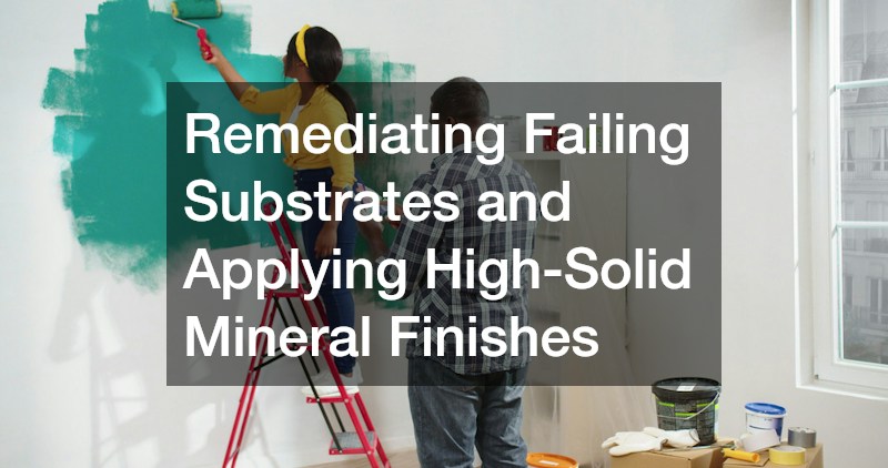 Remediating Failing Substrates and Applying High-Solid Mineral Finishes