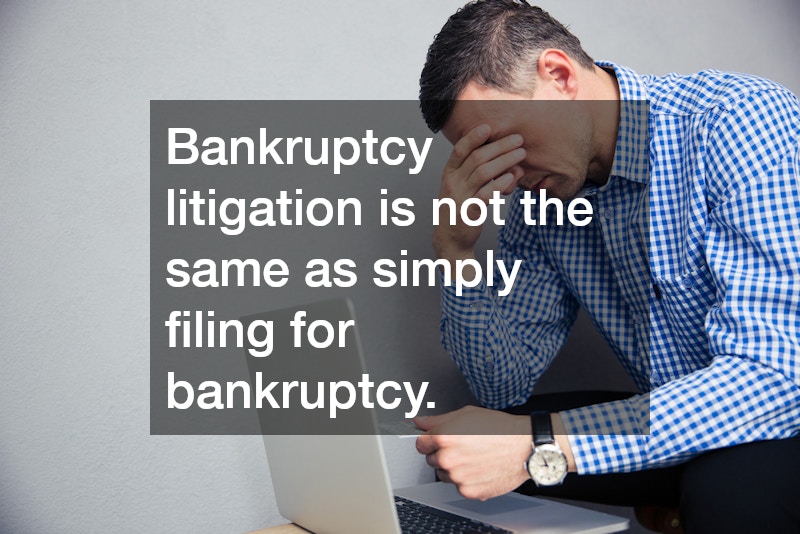 Bankruptcy litigation is not the same as simply filing for bankruptcy.