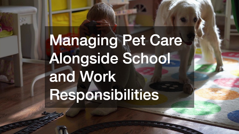 Managing Pet Care Alongside School and Work Responsibilities
