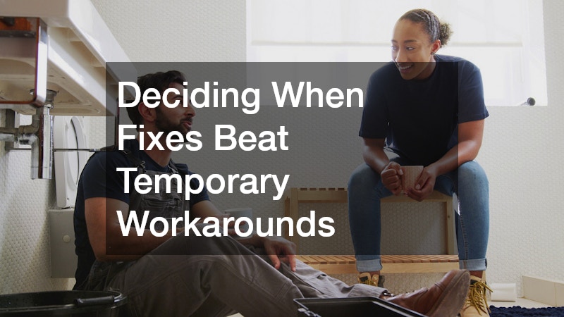 Deciding When Fixes Beat Temporary Workarounds