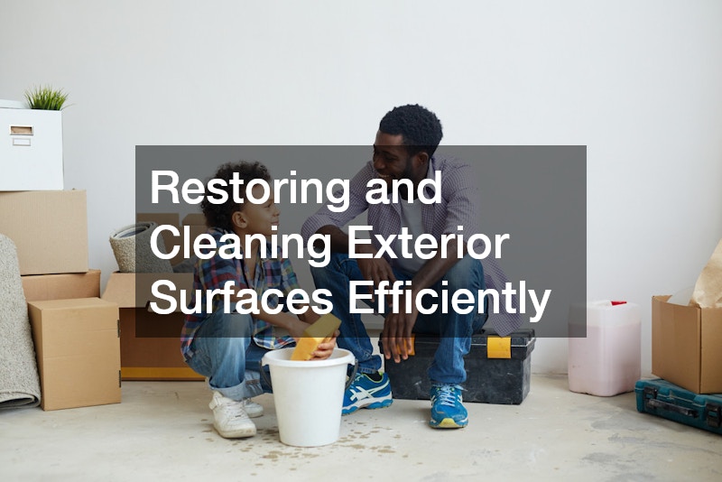 Restoring and Cleaning Exterior Surfaces Efficiently