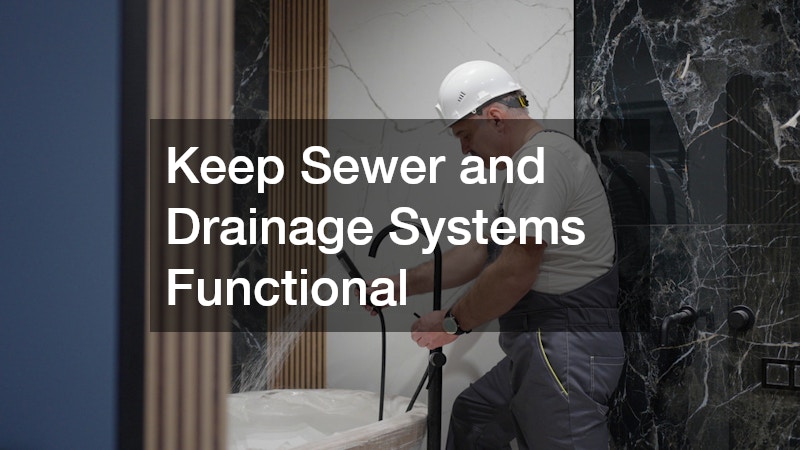 Keep Sewer and Drainage Systems Functional