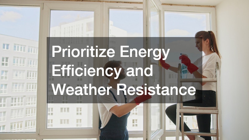 Prioritize Energy Efficiency and Weather Resistance