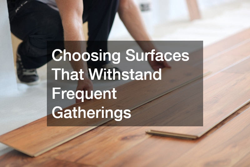 Choosing Surfaces That Withstand Frequent Gatherings