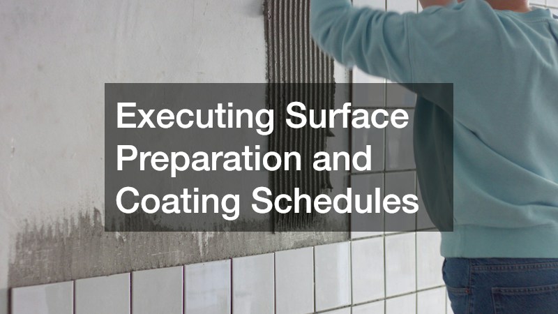 Executing Surface Preparation and Coating Schedules