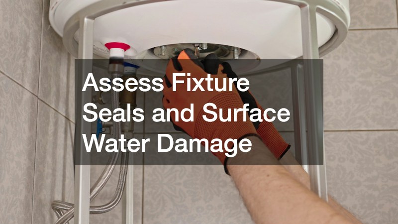 Assess Fixture Seals and Surface Water Damage