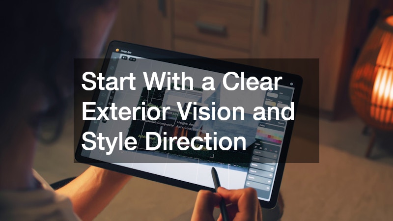 Start With a Clear Exterior Vision and Style Direction