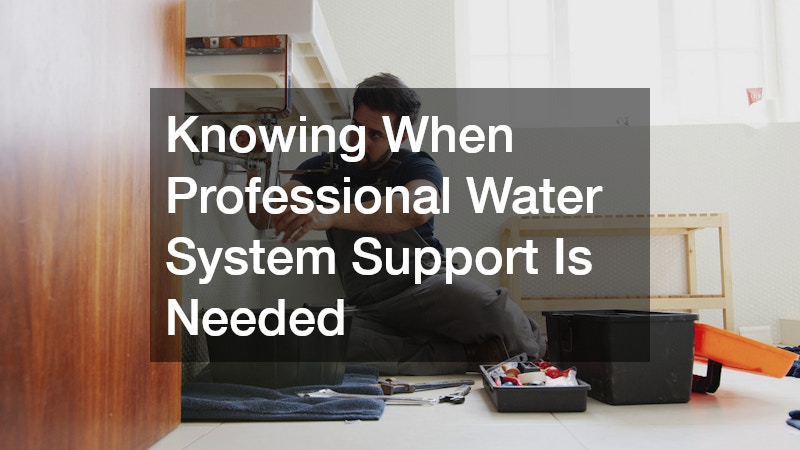 Knowing When Professional Water System Support Is Needed
