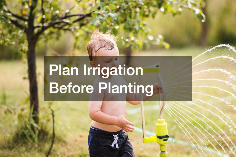 Plan Irrigation Before Planting