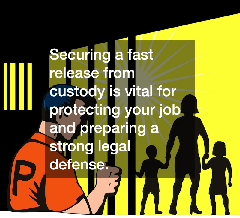 Securing a fast release from custody is vital for protecting your job and preparing a strong legal defense.