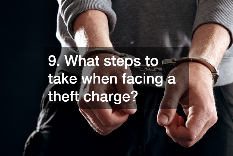 9. What steps to take when facing a theft charge?