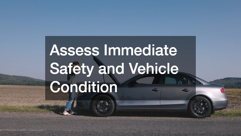 Assess Immediate Safety and Vehicle Condition