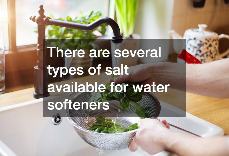 There are several types of salt available for water softeners