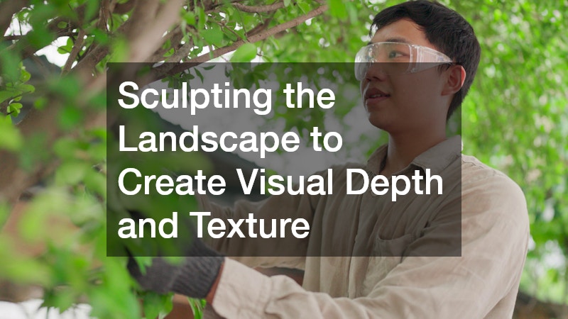 Sculpting the Landscape to Create Visual Depth and Texture