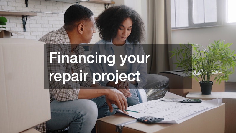 Financing your repair project