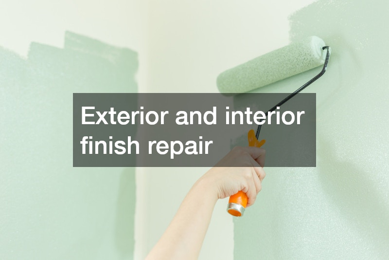 Exterior and interior finish repair