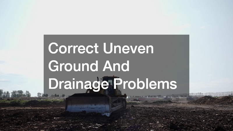 Correct Uneven Ground And Drainage Problems