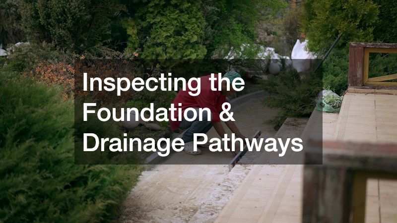 Inspecting the Foundation & Drainage Pathways
