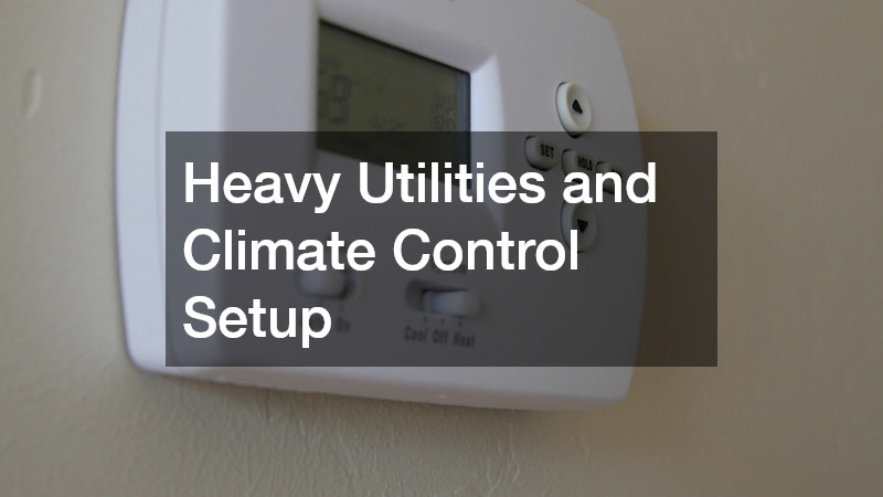 Heavy Utilities and Climate Control Setup