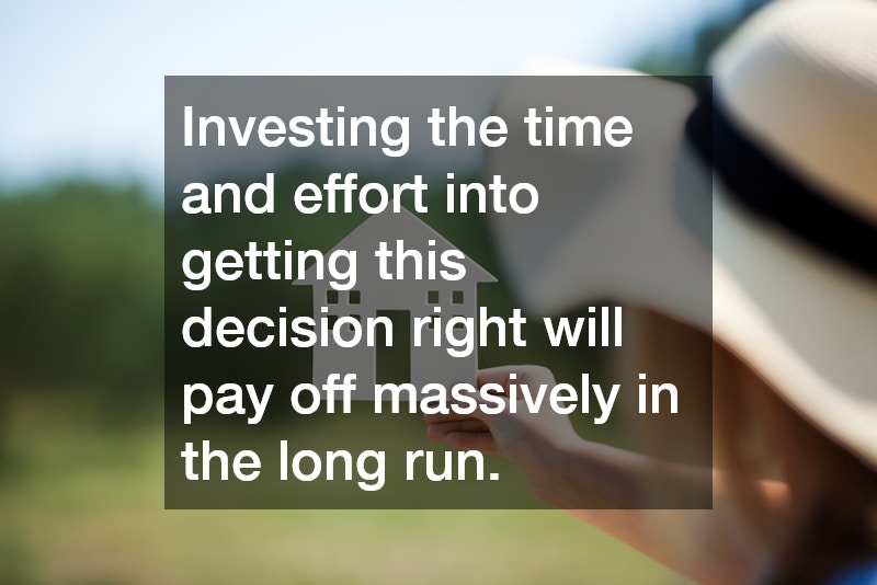 Investing the time and effort into getting this decision right will pay off massively in the long run.