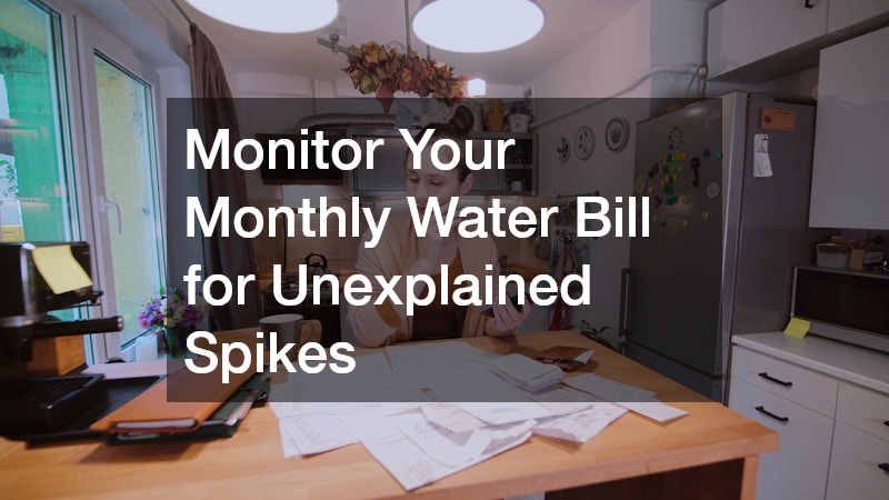 Monitor Your Monthly Water Bill for Unexplained Spikes