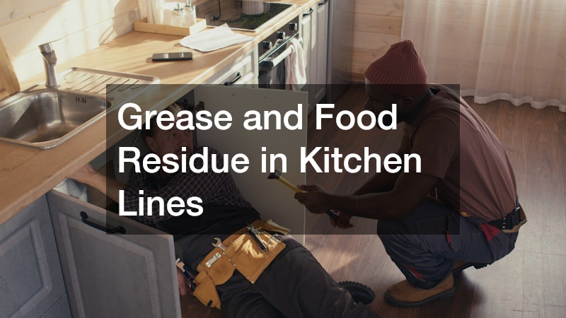 Grease and Food Residue in Kitchen Lines