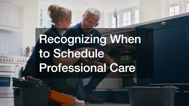 Recognizing When to Schedule Professional Care