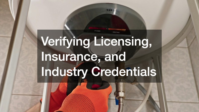 Verifying Licensing, Insurance, and Industry Credentials