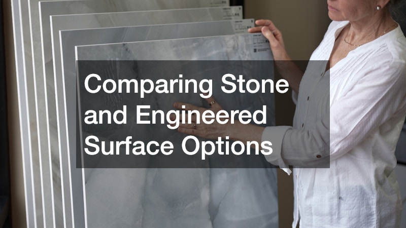 Comparing Stone and Engineered Surface Options