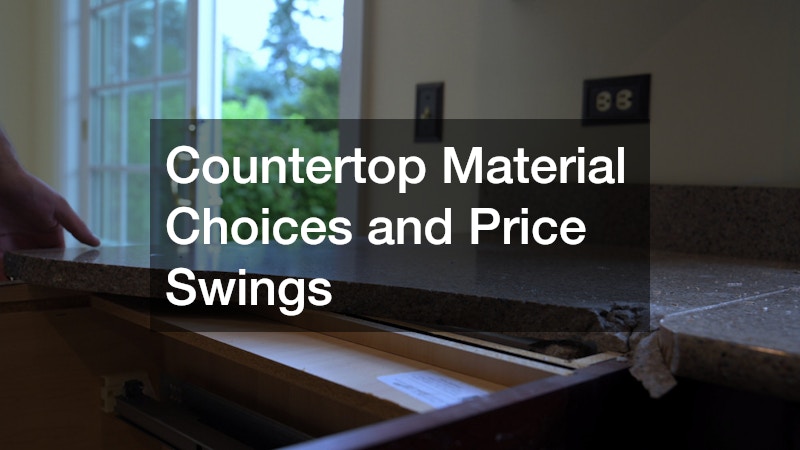 Countertop Material Choices and Price Swings