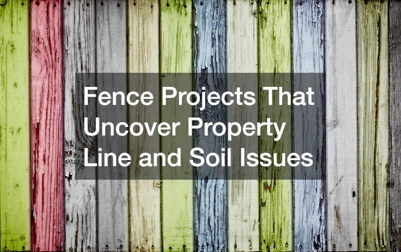 Fence Projects That Uncover Property Line and Soil Issues