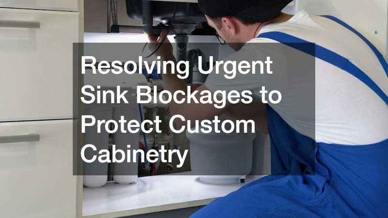 Resolving Urgent Sink Blockages to Protect Custom Cabinetry