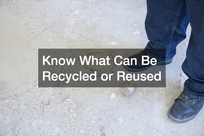 Know What Can Be Recycled or Reused