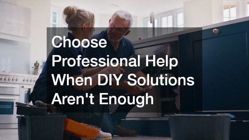 Choose Professional Help When DIY Solutions Aren