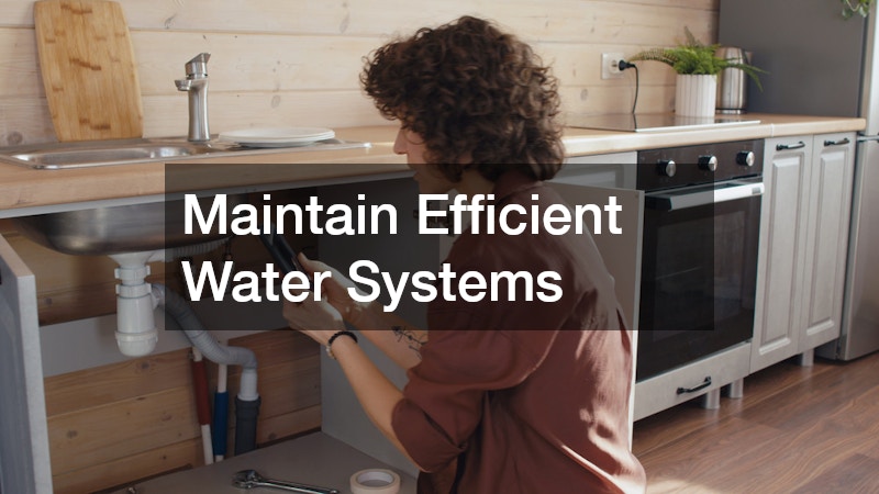 Maintain Efficient Water Systems