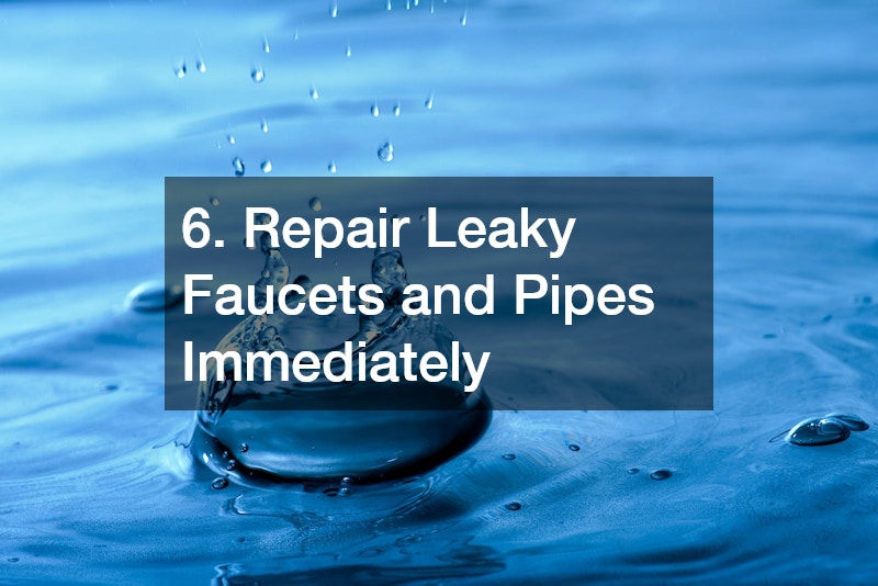 6. Repair Leaky Faucets and Pipes Immediately